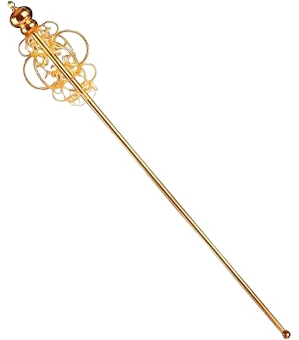 Amazon｜仏壇屋 滝田商店 真鍮 錫杖 中型 長さ31.5cm 密教 仏具 密教法